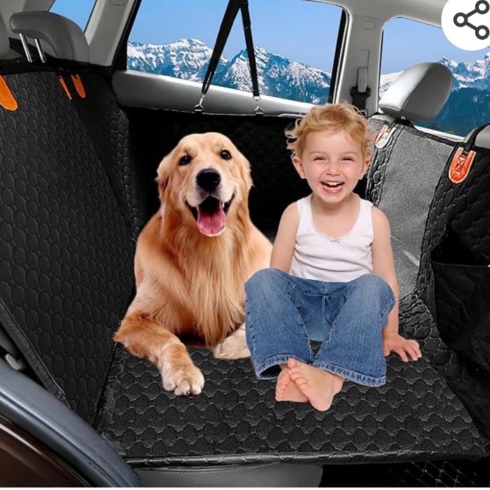 NWT Dog Car Seat Cover for Back Seat, Seat Cover Hammock